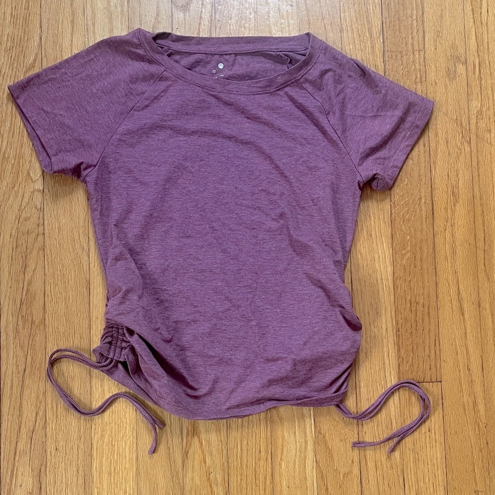 Burgundy athletic shirt